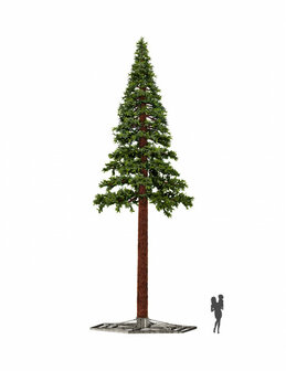 Pine tree kunstkerstboom 11.8 meter mix PE outdoor